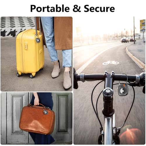 Compatible with Apple AirTag Secure Lock with Wire Cable