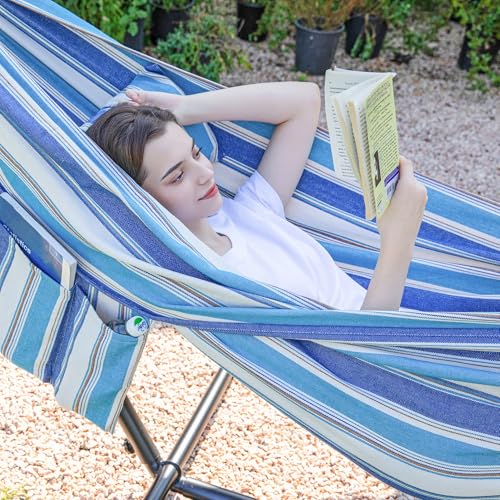 Double Hammock with Stand for Outside