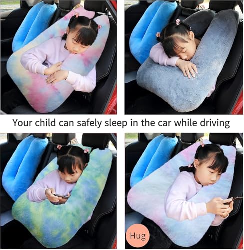 Travel Pillow Car Pillow Kid Car Sleeping Colorful Blue