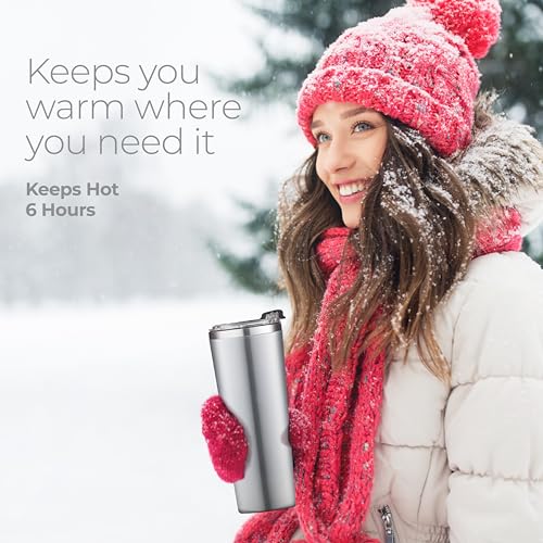22 oz Insulated Coffee Tumbler with Leakproof Lid