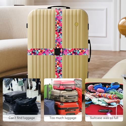 2 Pack Luggage Straps for Suitcases (2 Count)