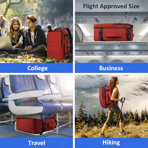 15.6 Inch Travel Backpack Carry On for Women Men