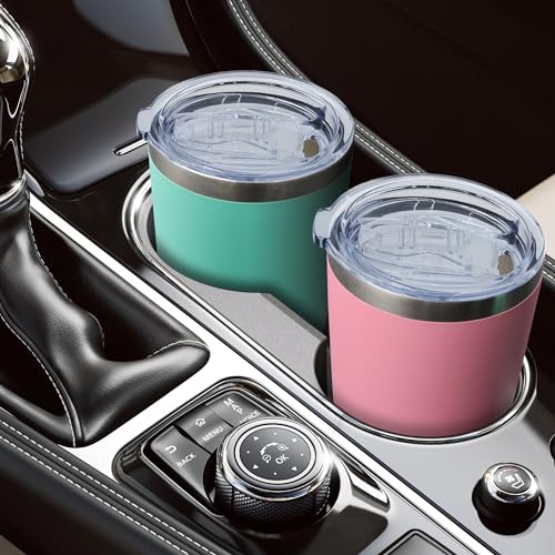 20oz Tumbler with Lid Stainless Steel Tumblers Insulated Mug Light Blue 6P (6 Count)