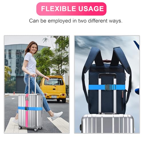 Luggage Straps for Suitcases TSA Approved (4 Count)