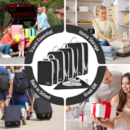 6 Set Compression Packing Cubes