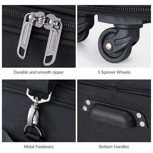 Expandable Collapsible Luggage with Wheels