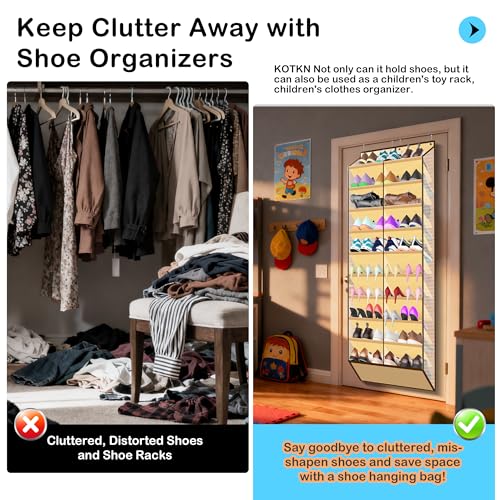 10 Tier Over the Door Shoe Organizer (20 Count)