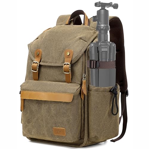 Khaki Camera Backpack