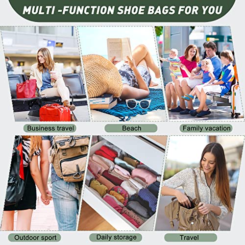 12 Pcs 8 x 17 in Single Shoe Bags for Travel with Drawstring (12 Count)
