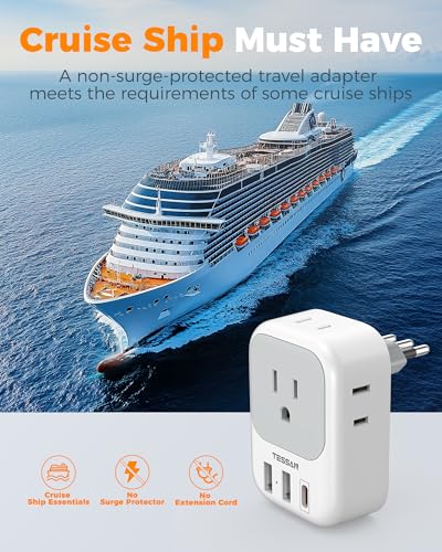 Italy Travel Plug Adapter (2 Count)