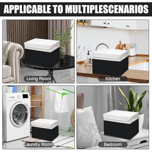 Large 42 Quarts Fabric Storage Bins with Lids [2