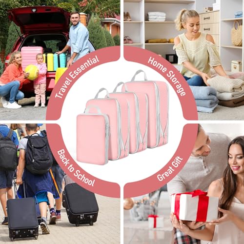 4 Set Packing Cubes For Travel Essentials