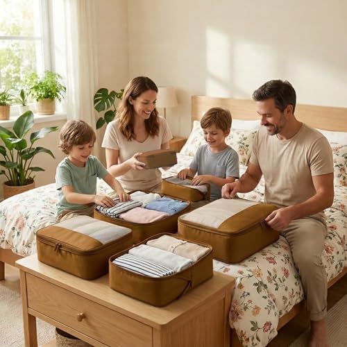 4 Piece Compression Packing Cubes for 3 (4 Count)