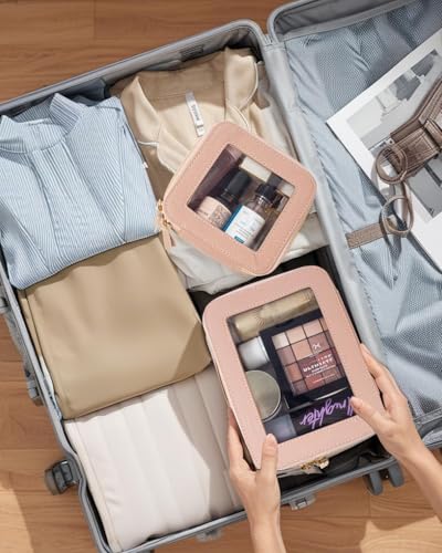 Travel Clear Makeup Bag Set