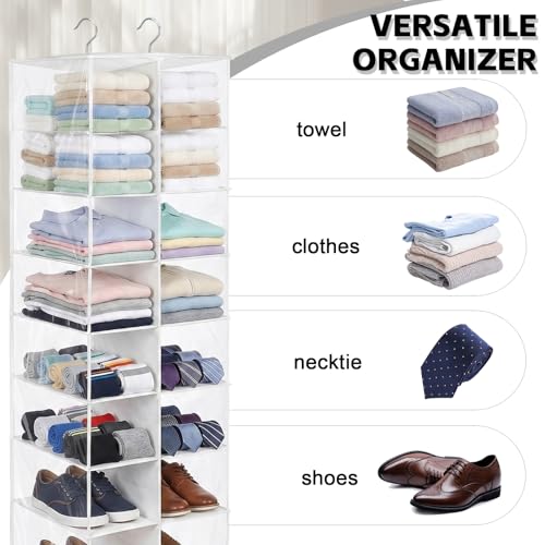 20 Section Hanging Shoe Organizer for Closet