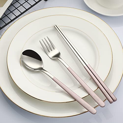 Travel Utensils with Case (4 Count)