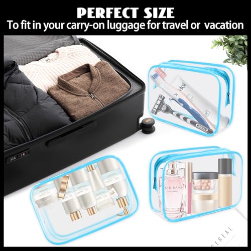 16 Pieces Clear Cosmetic Bags (16 Count)
