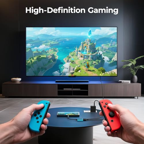 2-in-1 USB C Hub, USB C to HDMI Adapter with HDMI 4K@60Hz & 100W PD Charging - Adapter for Laptop, MacBook, IPad (USB-C), iPhone 15/16, Tablets, Switch