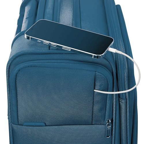 UpLIFT Lightweight Large Checked Softside Luggage with Spinner Wheels
