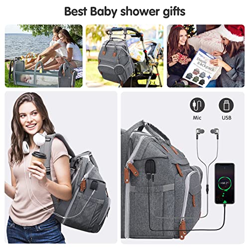 Baby Diaper Bag Backpack with Changing Station Large Capacity Baby Bag for Boys & Girls (3 Count)
