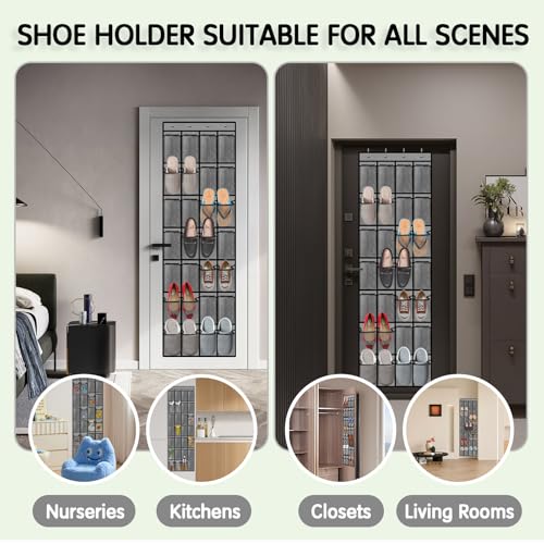 28 Compartment Over the Door Shoe Organizer (30 Count)