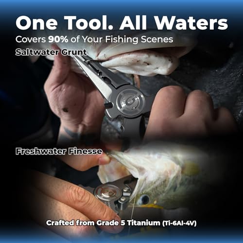 Fishing Pliers Saltwater with Side Cutters