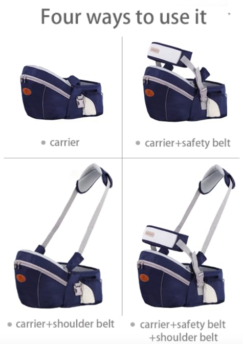 Baby Hip Seat Carrier Baby Waist Stool for Child Infant Toddler with Adjustable Strap Buckle Pocket Soft Inner Huge Storage