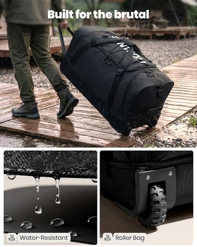 100L Rolling Duffle Bag with Wheels