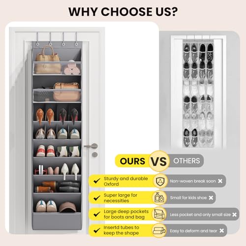 16 20 Pairs Over the Door Shoe Organizer