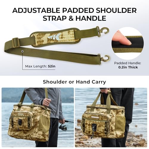 BaitSpace Tackle Bag with Removable Bait Binder