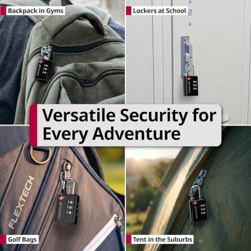 TSA Approved Locks for Luggage. Suitcase Locks with Open Alert Indicator
