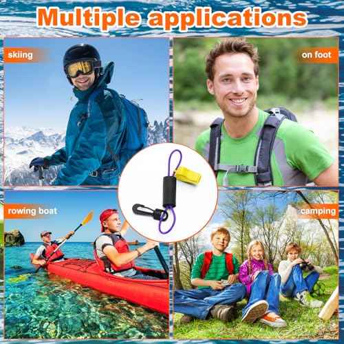 4 Pcs Marine Whistle Lanyard Float (2 Count)