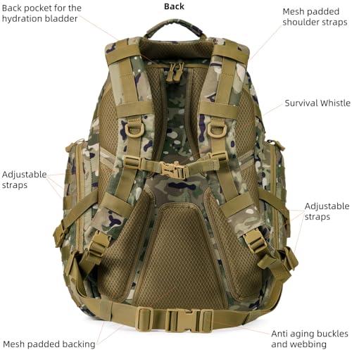 52L 1050D Heavy Duty Tactical Backpack