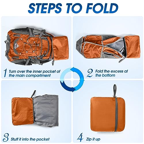 Hiking Backpack 40L Packable Lightweight Camping Daypack Men Women