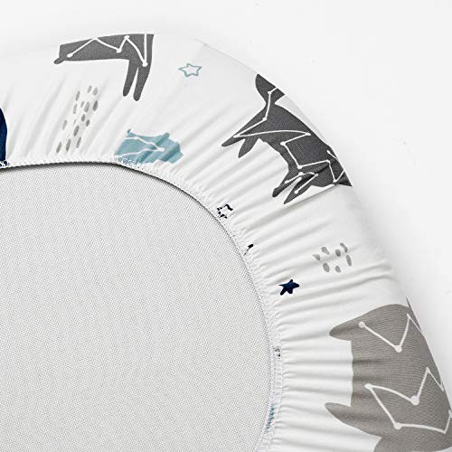 Stretch Fitted Bassinet Sheet Set BROLEX 2 Pack Cradle Sheets for Bassinet Pad (2 Count)