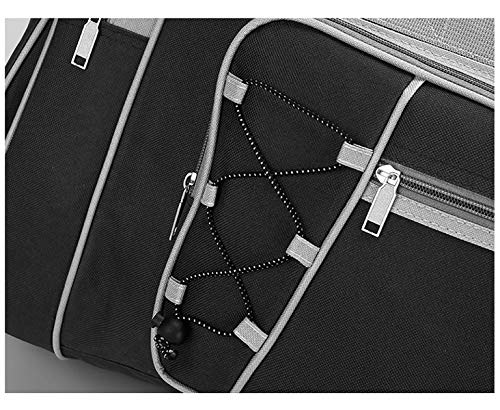 Travel Duffle Bags for Men 26" Black Weekender Over Night Carry On Bag