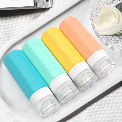 Travel Bottles for Toiletries 3oz (4 Count)