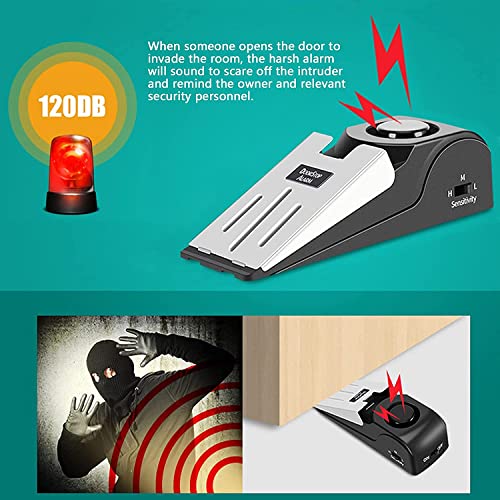 2 Pack Portable Door Stop Alarm (2 Count)