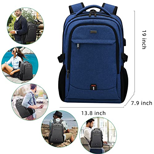 17 Inch Laptop Backpack for Travel Water Resistant College Backpack for Men Women Laptop Bag with USB Charging Port