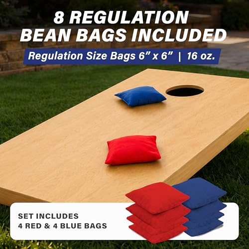 Solid Wood Premium Cornhole Set