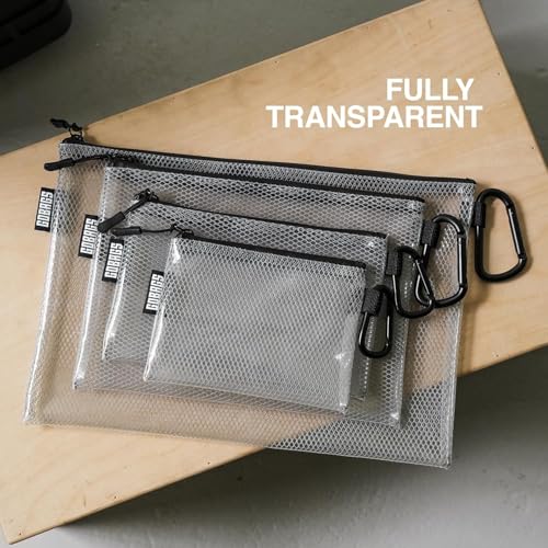 Air Production Large Clear Zipper Pouch (4 Count)