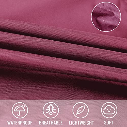 Adult Rain Poncho Waterproof Hooded Zipper Raincoat with Pockets