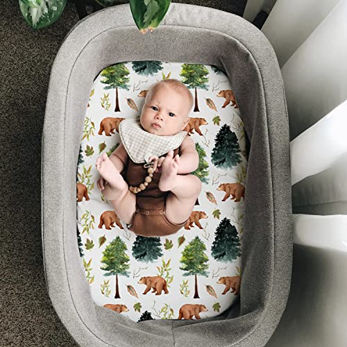 Stretch Fitted Bassinet Sheet Set BROLEX 2 Pack Cradle Sheets for Bassinet Pad (2 Count)