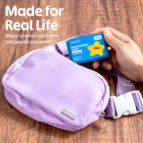 Mini Hand Sanitizer Wipes Travel Size 8 Pack (64 Count)