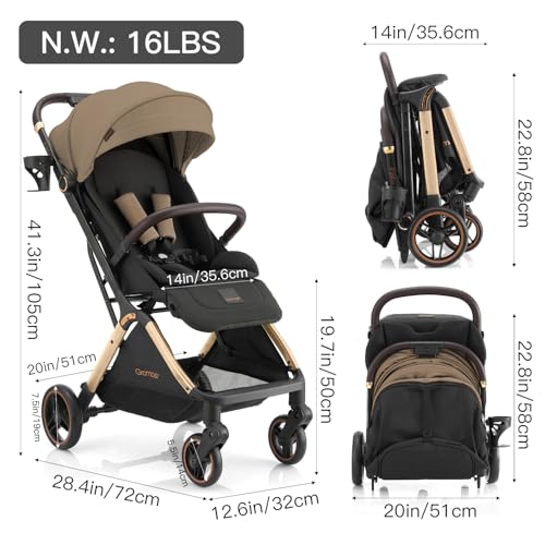 Gravity Folding Baby Stroller