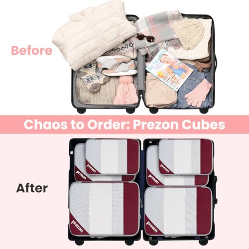 Compression Packing Cubes for Travel (6 Count)