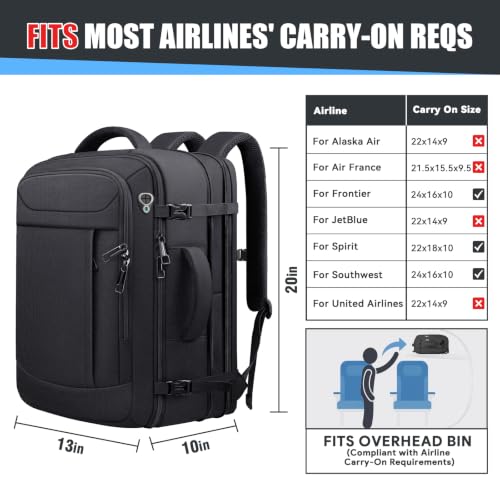 45L Travel Backpack for Men