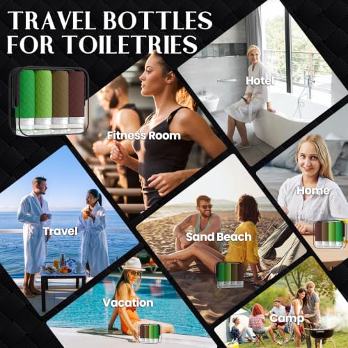 Travel Bottles for Toiletries (4 Count)