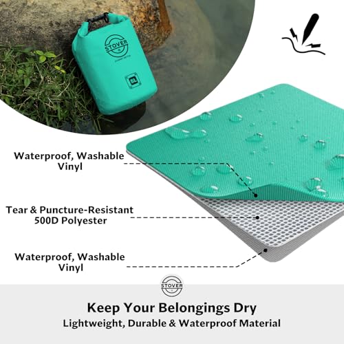 5/10/25/30/40L Waterproof Dry Bag, Small Lightweight Roll Top Dry Bag Backpack w/Waterproof Phone Case, Kayaking, Travel, Hiking, Fishing, Tubing, Camping, the Beach, Men/Women (Teal)