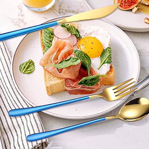6 Pieces 18 8 Stainless Steel Flatware Set Portable Reusable Cutlery Set Travel Utensils Set Including Chopsticks Knife Fork Spoon Straws Cleaning Brush Dishwasher Safe (6 Count)